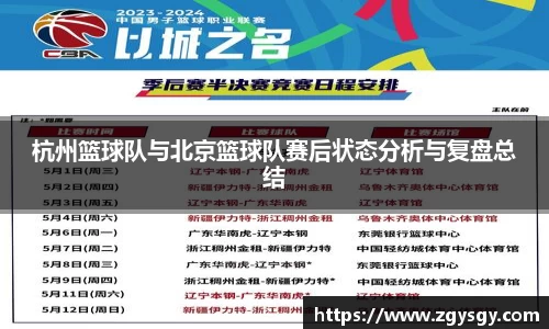 杭州篮球队与北京篮球队赛后状态分析与复盘总结